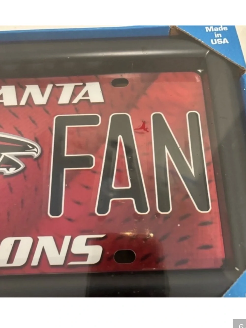 Vintage 2001 SEALED NFL Atlanta Falcons #1 FAN Clock Quartz Red Black Wall Table